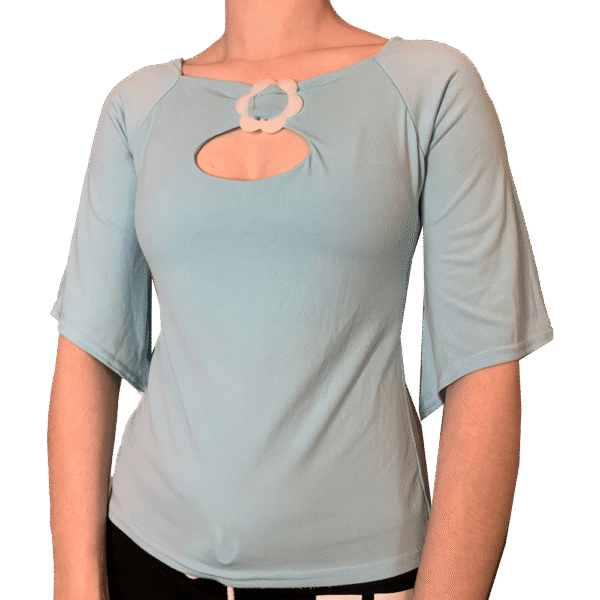 Blue flower top