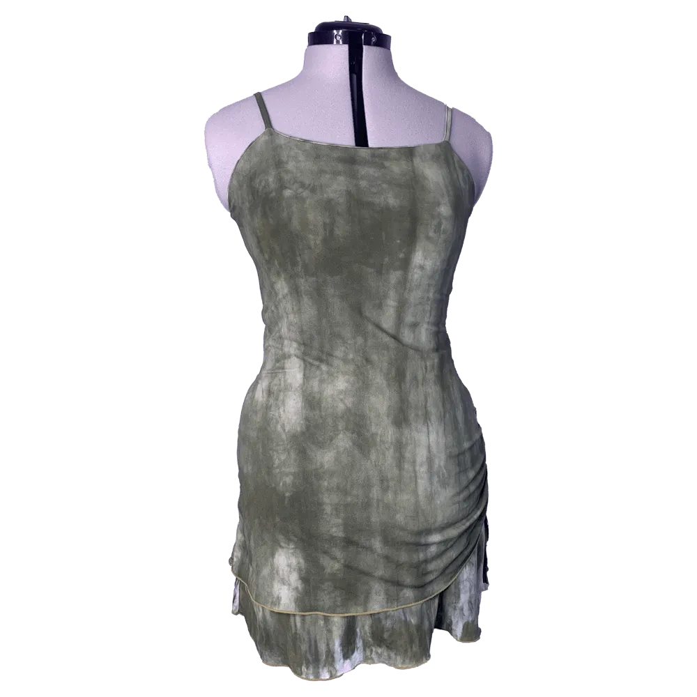 Robe kaki tie and dye