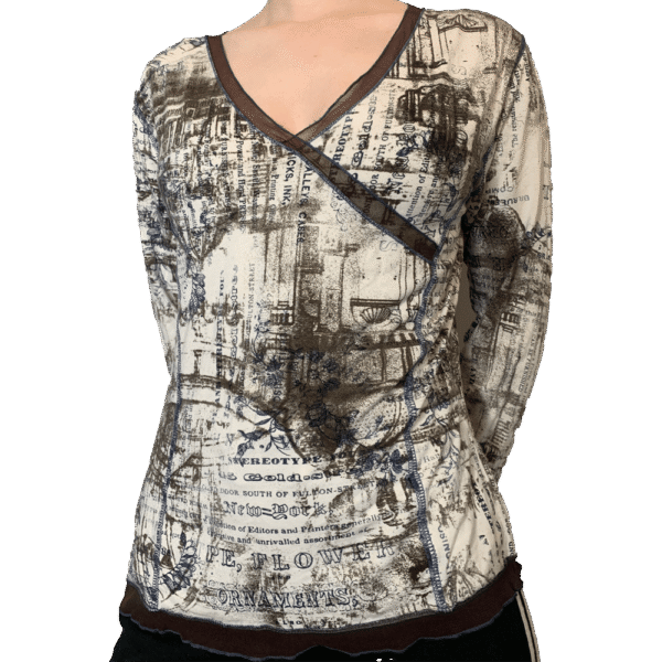 Patterned cream top