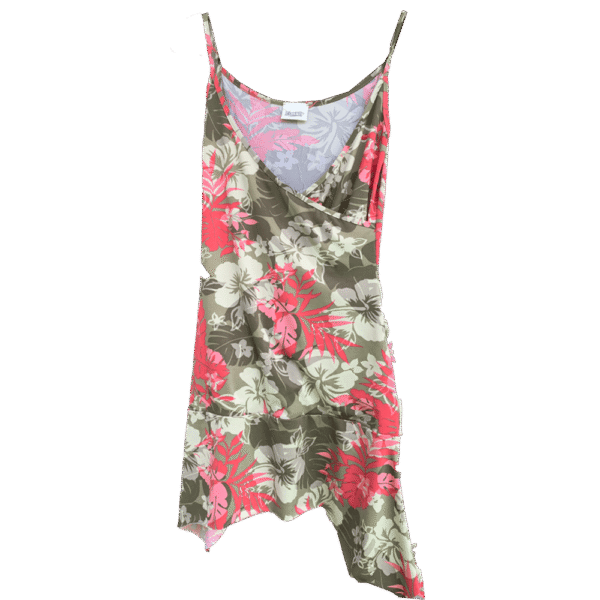 Tropical khaki dress