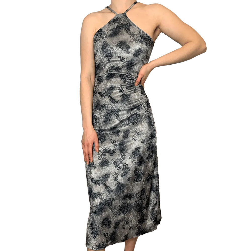 Patterned wrap dress