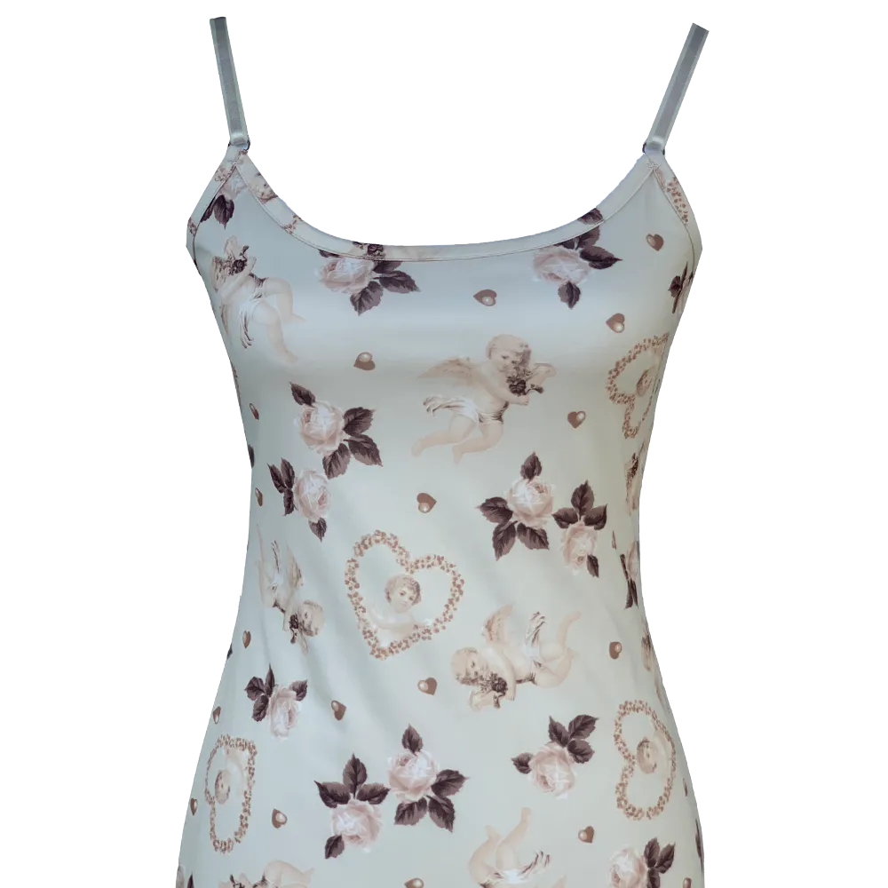Robe longue motifs anges – Image 2