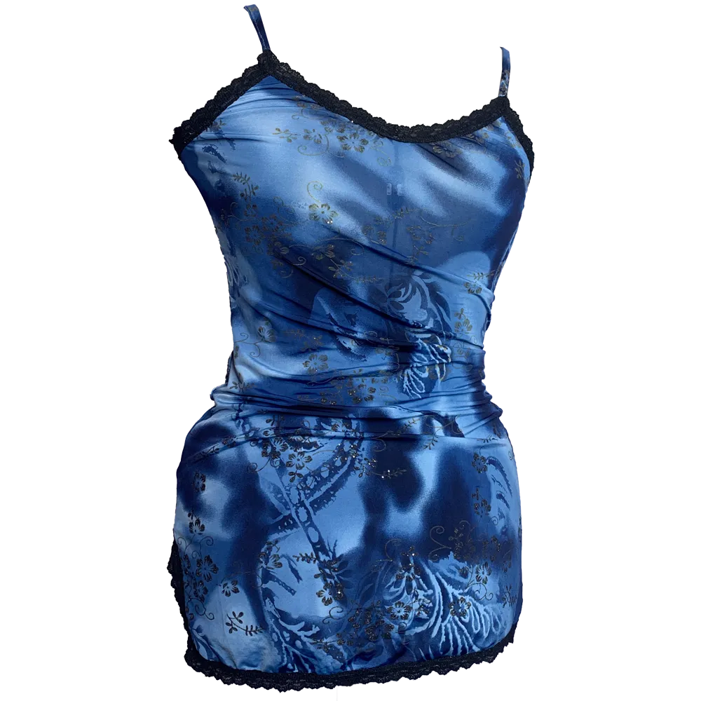 Blue babydoll dress