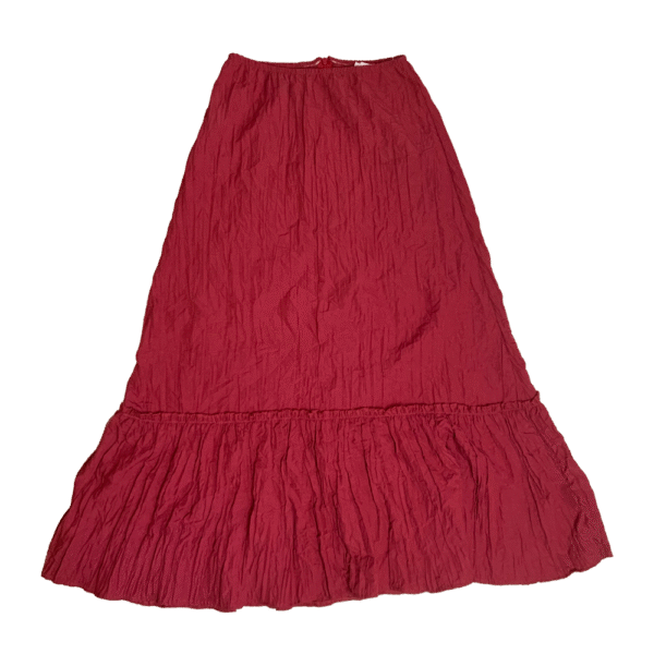 Bohemian red skirt