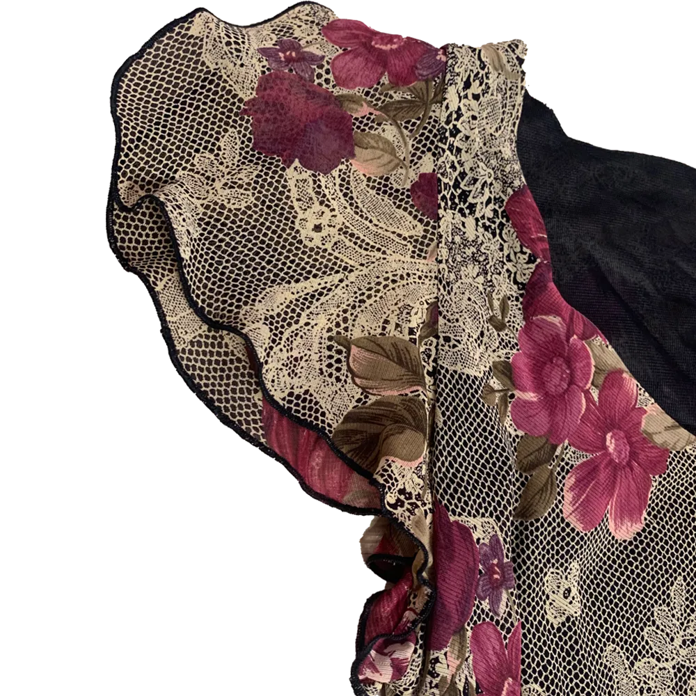 Robe longue motif dentelles – Image 3