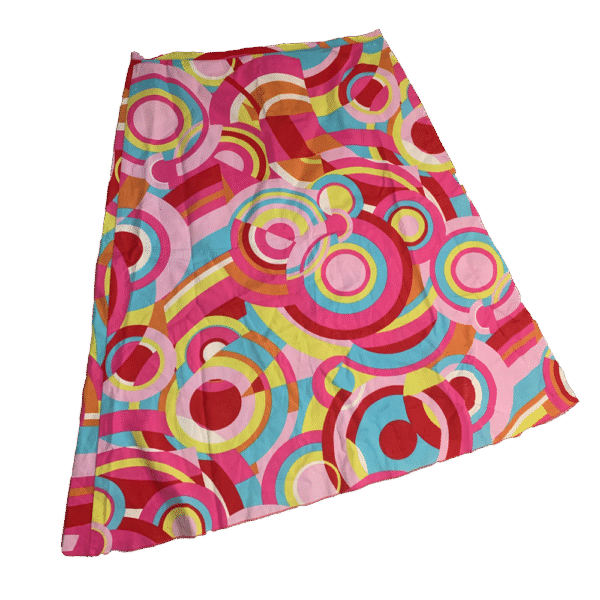 Multicolored pattern skirt