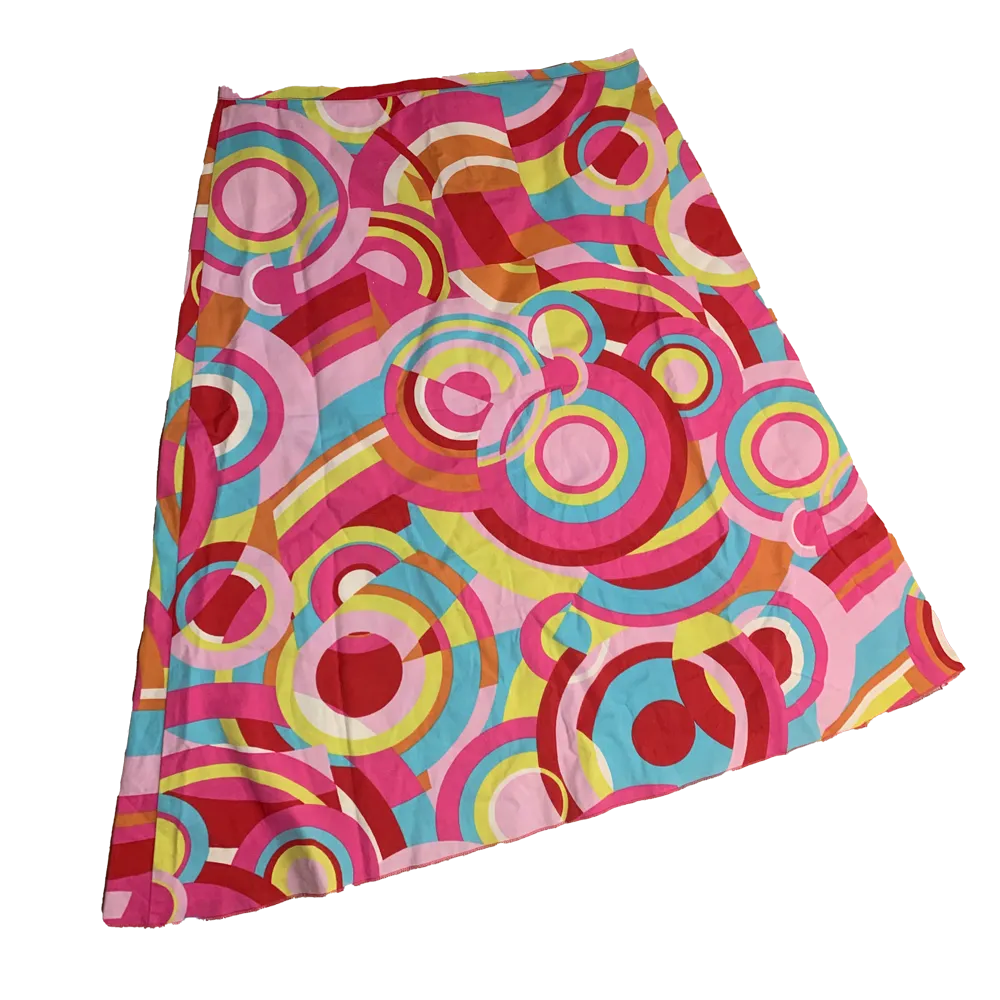 Multicolored pattern skirt