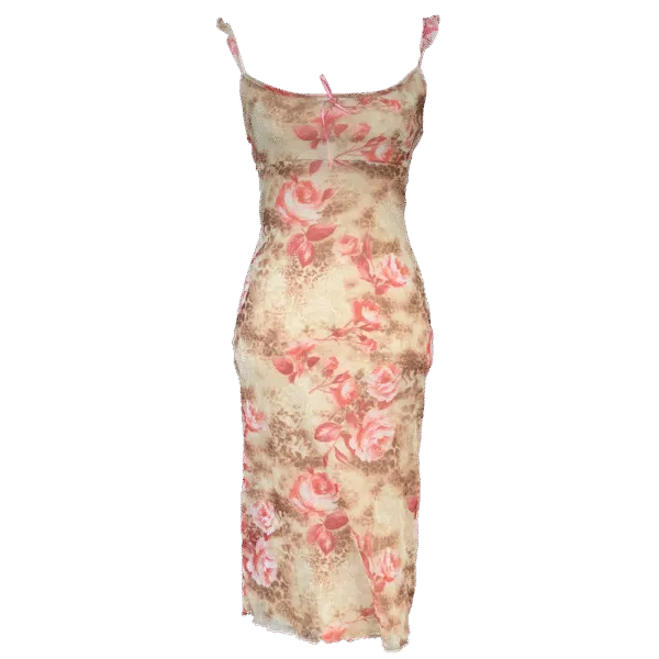 Long pink dress