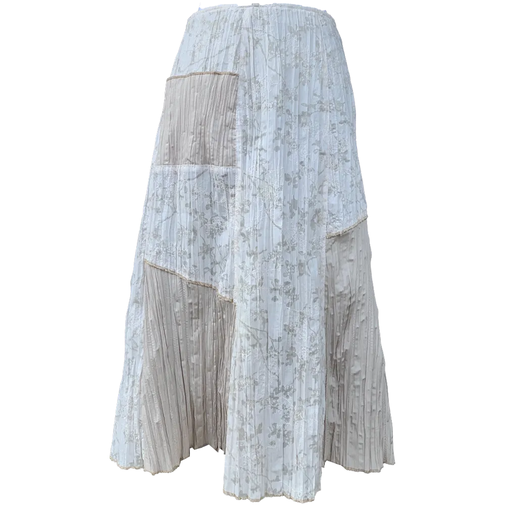 Beige bohemian skirt