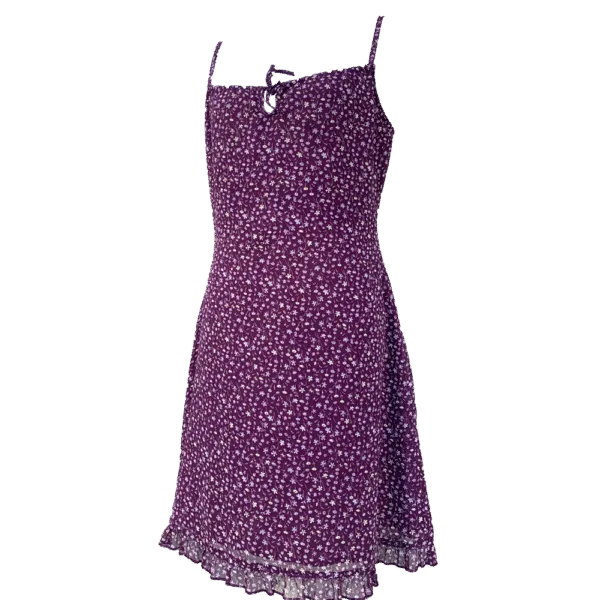 Robe fleurie violette