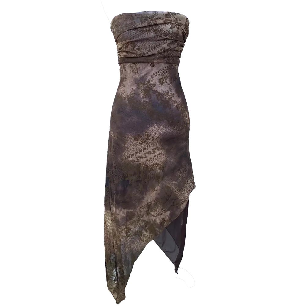 Robe bustier à motifs