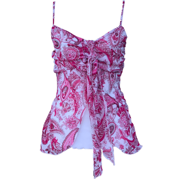 Light pink patterned top