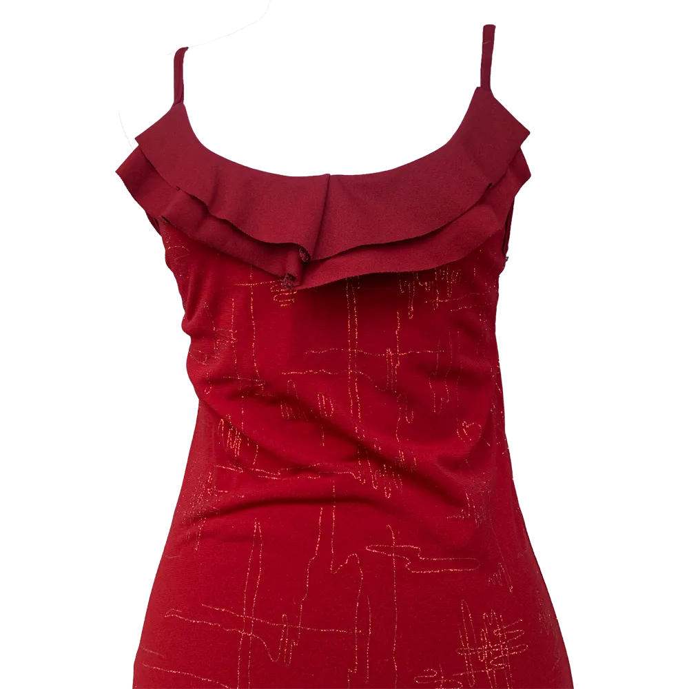 Red ruffled maxi dress - Image 2