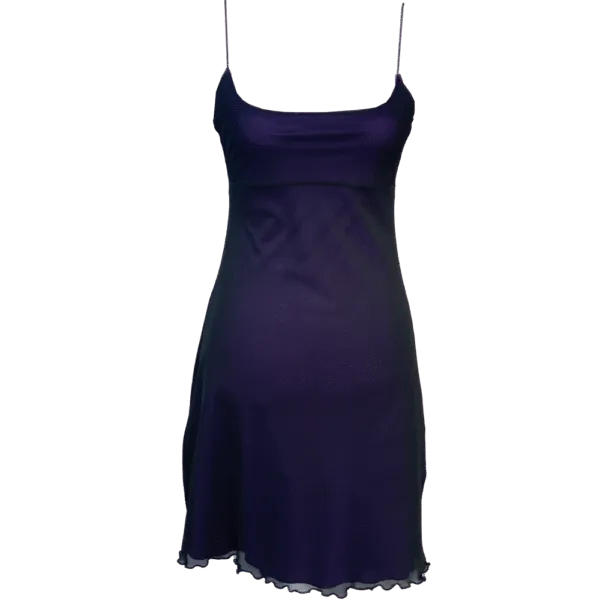 Purple mesh goth vintage dress