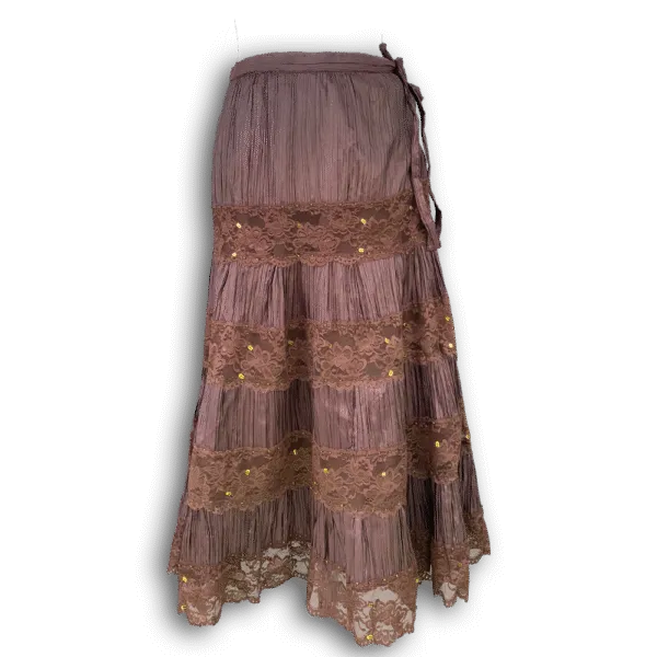 Jupe bohème Fairy à dentelle vintage