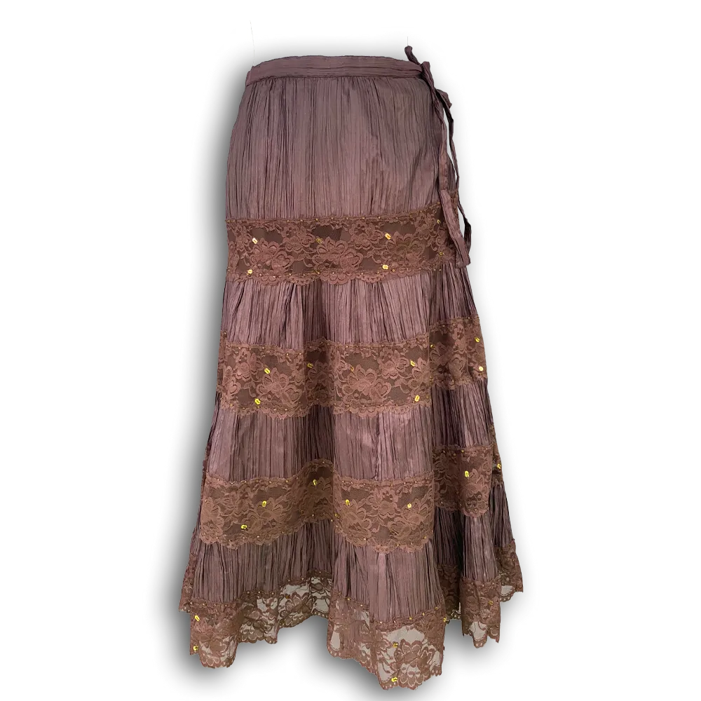 Bohemian Fairy skirt with vintage lace