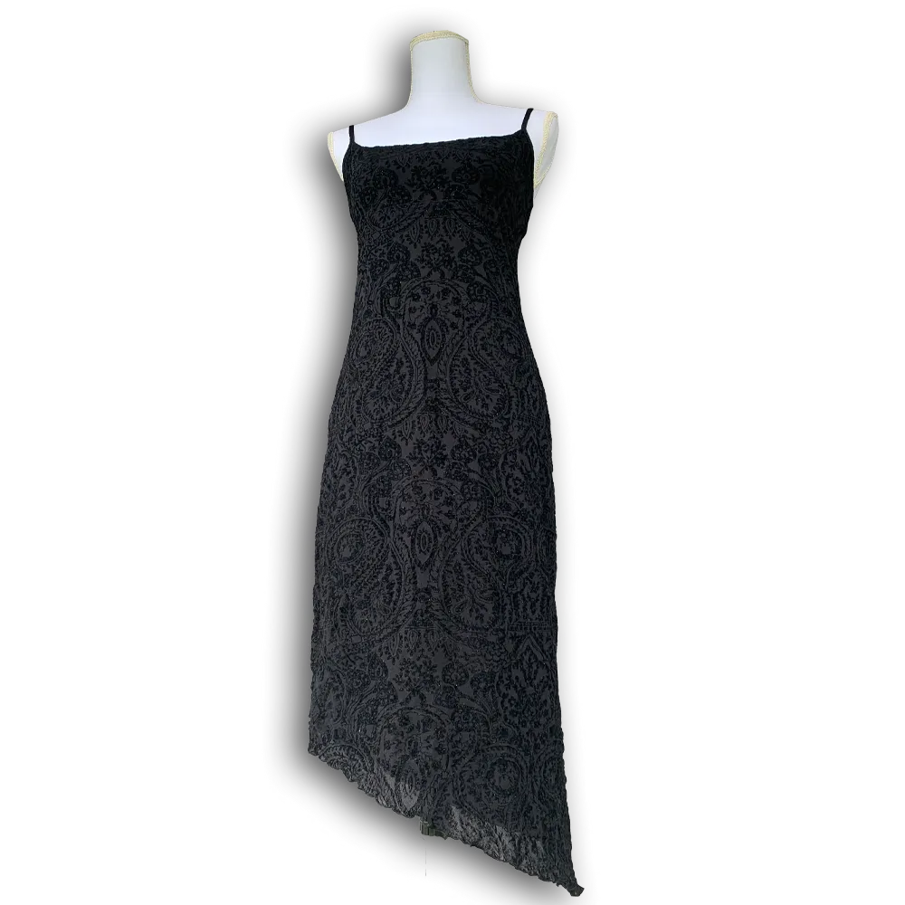 Robe asymétrique noir goth vintage