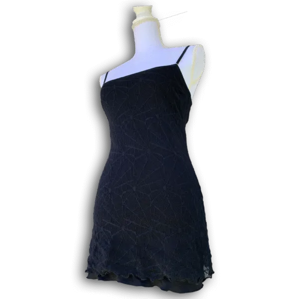 Robe goth toile d'araignée vintage des années 2000