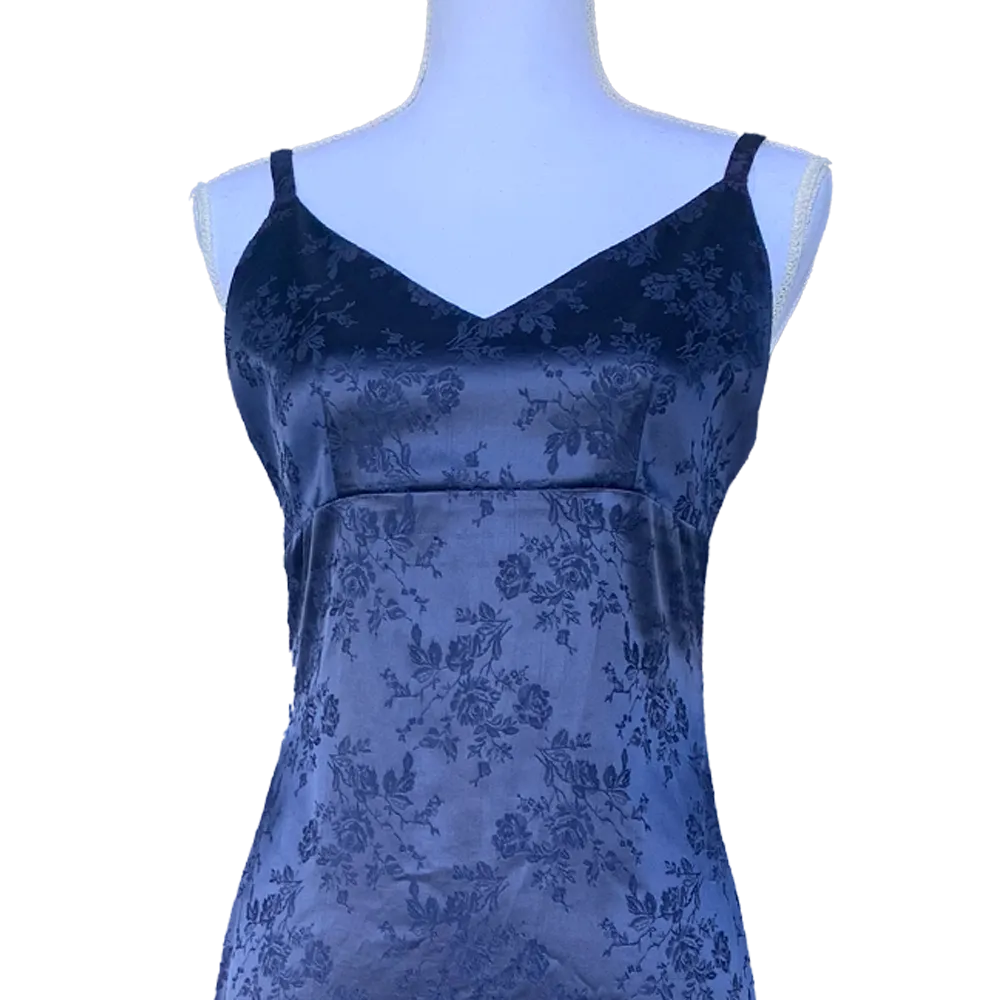 Robe de soirée bleu années 90 vintage – Image 2