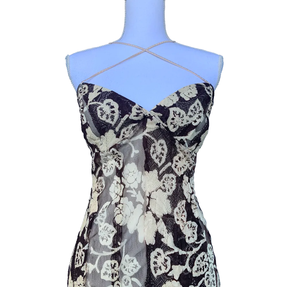 Prom dress fleurie vintage rare années 2000 – Image 2