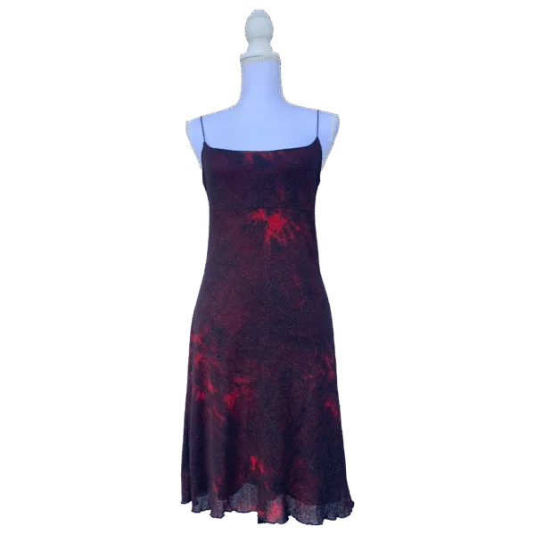Tie and dye vintage sequined dress