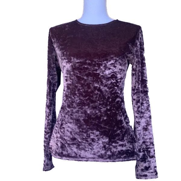 Vintage purple velvet top