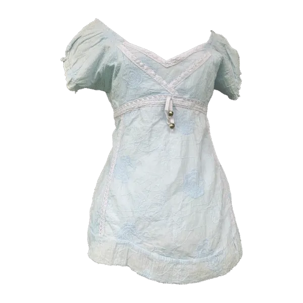 Fairycore blue lace top