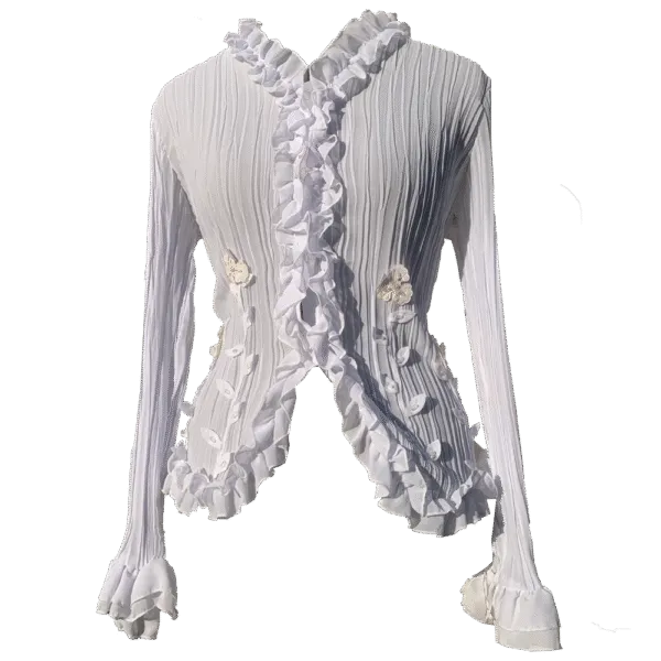 Romantic white blouse