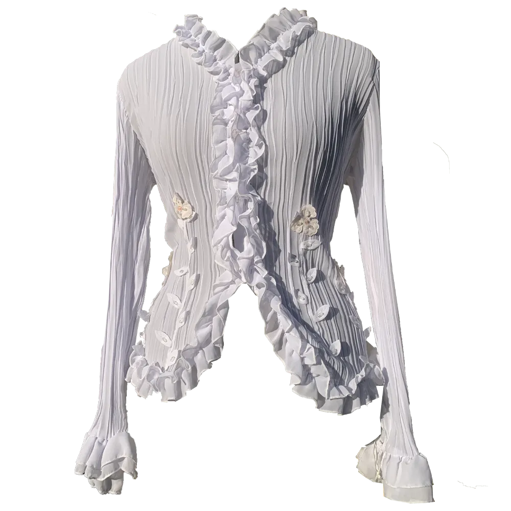 Romantic white blouse