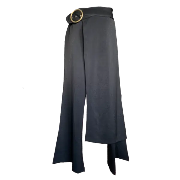 Pantalon portefeuille avec boucle metalique