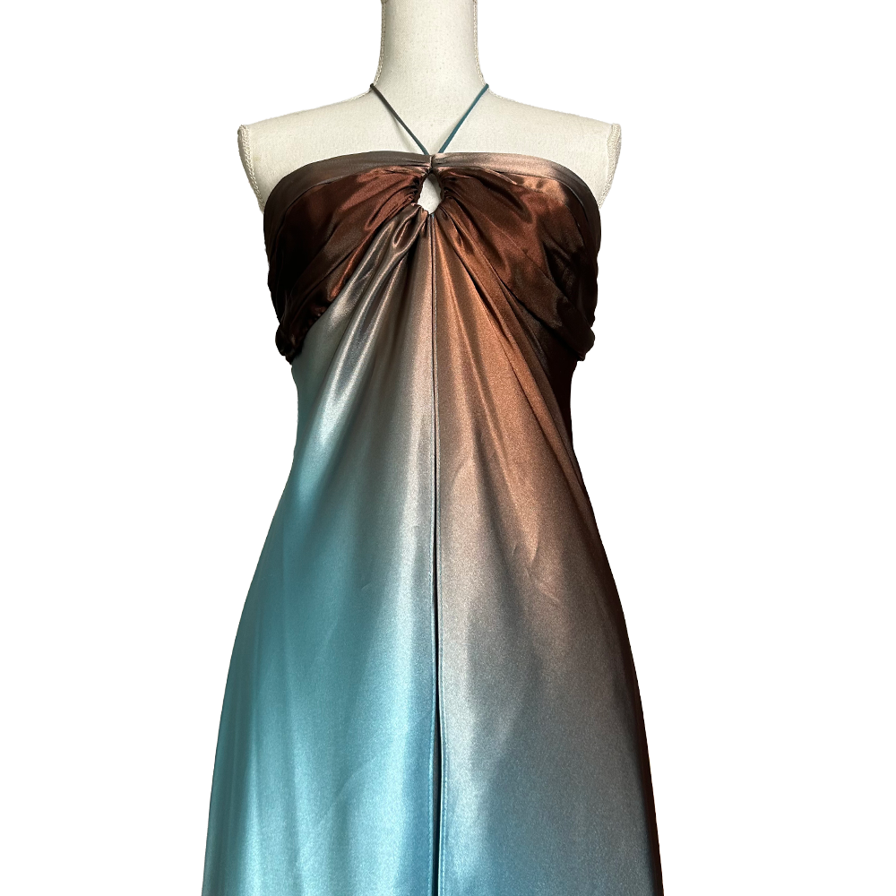 Degradébleumarron